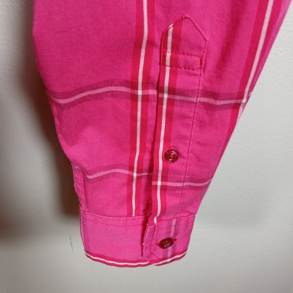 Arc'teryx Women's Melodie Pink Plaid Button Down Shirt size Medium - Picture 7 of 11